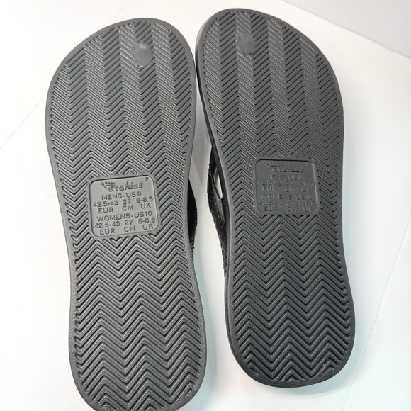 Archies Arch Support Flip Flops Mens 9 Womens 10 Black Orthotic Sandals main image 4